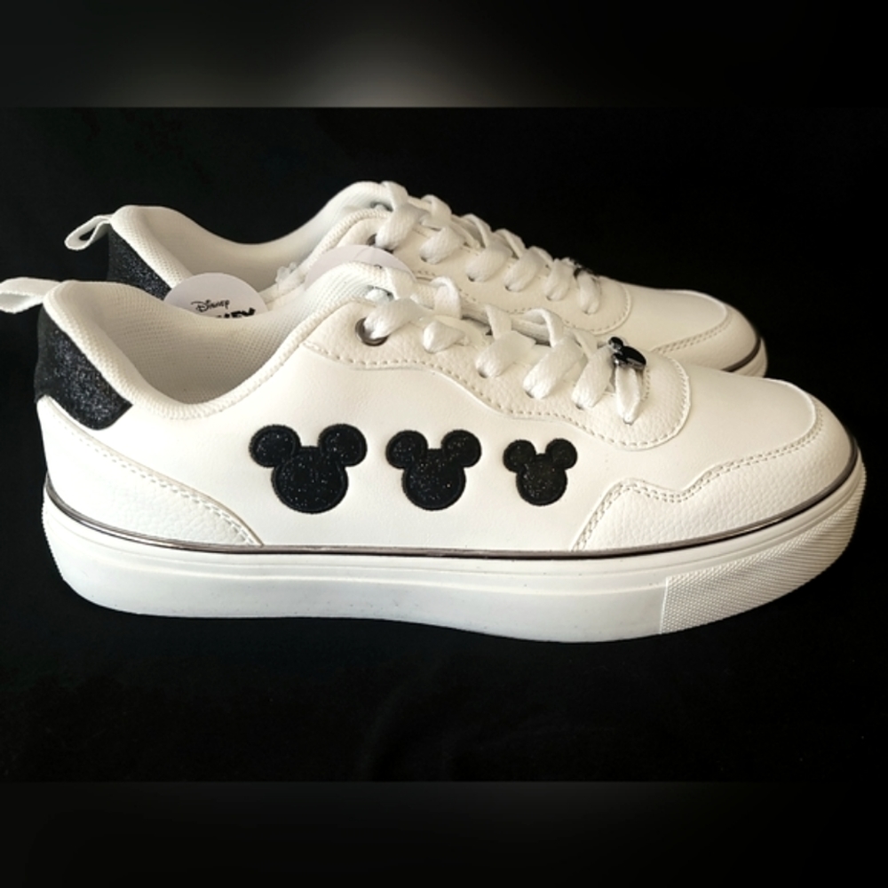 NWT! Disney Mickey Mouse Sparkle Sneakers for Women Size 8 - Picture 10 of 13